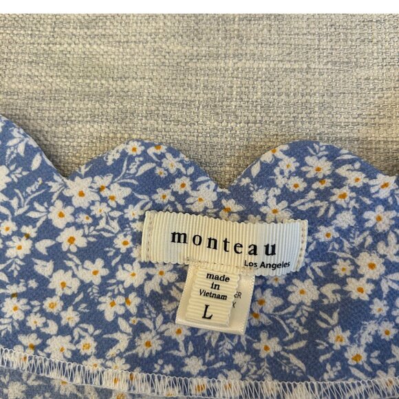 Blue Floral Midi Dress - Picture 2 of 2